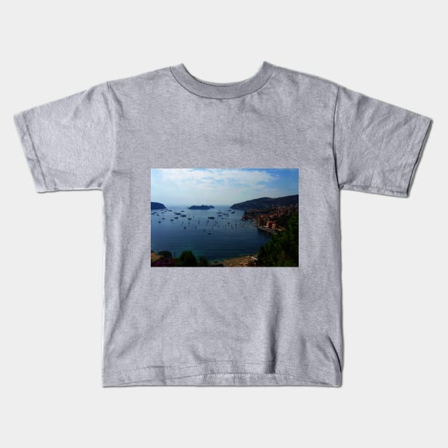 Villefranche  Bay Kids T-Shirt by tomg